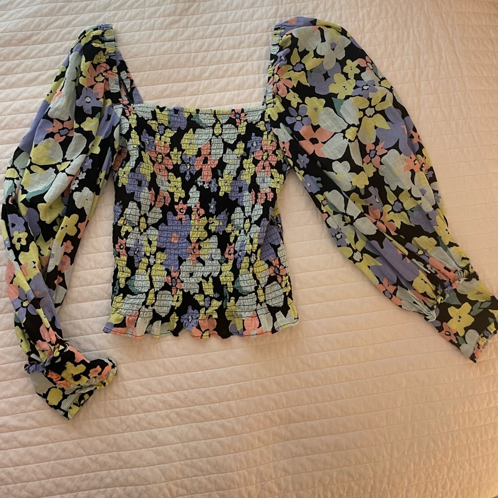 Free People stretch long sleeve top